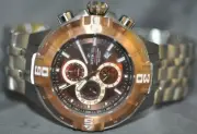 Invicta Men's Pro Diver Chronograph Brown Dial Stainless Steel Watch 12357