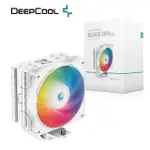 【DEEPCOOL】九州風神 AG400 WH ARGB CPU 散熱器(原廠3年保固/安裝高度15CM/4根熱導管)