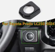 Glossy Black One Touch Start Button Trim Cover Decor For Toyota Prado LC250 2024 (for: Toyota)