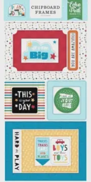 Boy Baby Toddler Play Toys Dream Amazing Echo Park It's a Girl Chipboard Frames