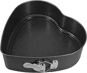 ZUNOXAZ Heart Cake Mold Carbon Steel Lock Nonstick Heart Baking Pan Versatile for Home Commercial Baking