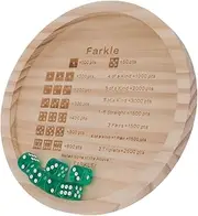 KICHOUSE En Dice Tray for Wooden Dice Farkle Dice Game Family Games Small Dice Board Game Dice