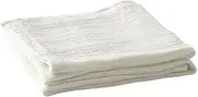 CVBFDB Washed Cotton Gauze Throw Blanket Coverlet Towelling Thin Cool Quilts Air-Conditioning Bed Blankets(180x200cm)