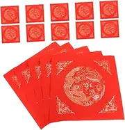 GLSTOY Red Batik Rice Paper Chinese Xuan Calligraphy Paper Lunar Year Decor Spring Festival Sheets