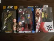 Wwe Aew Sheild Set Roman, Jon Moxley, Seth Rollins