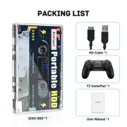 Portable External Game HDD Batocera38 320G Hard Drive For PS2/PSP/PS1/SS/N64