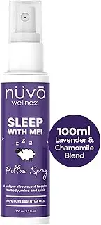 NUVO Wellness Lavender Spray - Deep Sleep Pillow Spray - Lavender Pillow Mist for Sleeping - Pillow Linen Mist - Essential Oil Spray