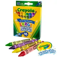 在飛比找博客來優惠-美國crayola 可水洗16色大蠟筆