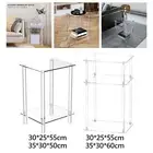 Clear NightStand Table Accent Table Acrylic Side Table for Kitchen Bathroom