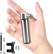 BAISEN Mini Bike Pump - Aluminum Bicycle Pump, 4.72" Hand Cycle Pump for Presta & Schrader Valves, Portable Bike Tyre Pump Fast Inflation Mini Air Pump - Small Bike Pump