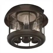 Hunter K770401046 8" Glass Bowl Clear Seeded