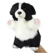 Hansa - Border Collie Puppy Puppet - Realistic Dog Soft Stuffed Plush Toy 30cm