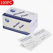Alcohol Pad Disinfectant Wipes Disinfection Piercing 75% Alcohol Wipe Pad Pack for Glass Nail Sterilization Cotton 100-300pcs 1box