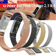Fits Fitbit Charge 4 3 Band Strap Milanese Stainless Steel Replacement WristBand