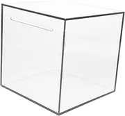 Alipis Tip Jar Vacation Fund Container Coin Storage Box Raffle Ticket Box for Shops