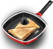 Hawkins Futura Die-Cast Grill Pan with Glass Lid, 30 cm Diameter