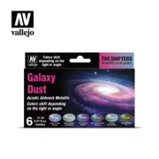 Vallejo 77092 Eccentric Colorshift Galaxy Dust (6 Colour Set) Acrylic Airbrush Paint