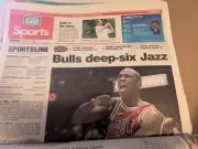 6-15-98 USA Today newspaper Michael Jordan Chicago Bulls win NBA Title