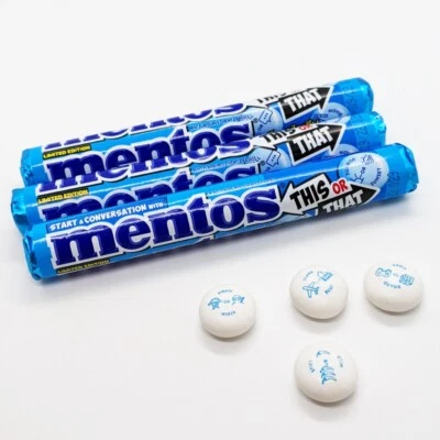 3 Mentos Mints Chewing Gum Sweets Candy Fresh Mentos This or That Mint Limited