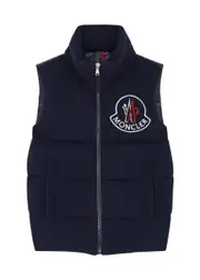 Moncler Kids Hariki Quilted Wool and Shell Gilet (12-14 Years) - Navy 14 years