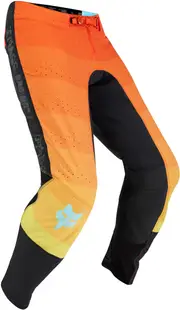 FOX Flexair Grid Motocross Pants, black-orange, Size 30 for Men Black Orange