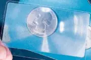 5 PACK CREDIT CARD MAGNIFIER - 3X MAGNIFYING FRESNEL LENS
