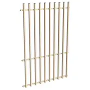 ProtectorAl 0350-1200W x 1800H Primrose Aluminium Batten Pool Fence Panel with Mid Rail