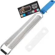 Gorilla Grip Zester 14.8” x 2” Rubberized Grip Handle - Aqua