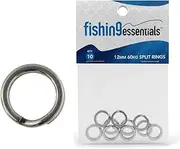 Fishing Essentials Split Ring 12mm 60kg Qty 10