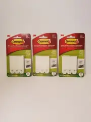 3M Command Medium Picture Hanging Strips White 3 pairs/pk Lot of 3