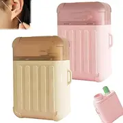 Ear Piercing Cleaning Kit, Ear Piercing Cleaner Floss with Solution, isposable Aftercare Cleaner, with 240pcs Ear Piercing Hole Cleaner Floss & 10ml Cleaning Solution for Women Men (Rose flavor+Mint flavor)
