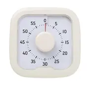 Silent Visual Timer 60-Minute Stopwatch Alarm Clock Countdown Timer with Stand Visualization Kitchen White