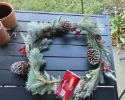 60 inch St Nicholas Square Christmas garland, Christmas Decor,