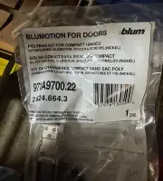 BLUM BLUMOTION FOR DOORS Polybag kit for compact hinges 971A9700.22