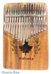 17 keys Myron Solid Acacia Koa Kalimba MBIRA Thumb Piano Maple pattern MK-17KF