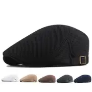 Breathable Mesh Newsboy Cap Adjustable Hip Hop Beret For Spring / Summer