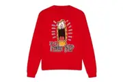 Garfield Unisex Adult Friday Sweatshirt (Red) - UTTV12503