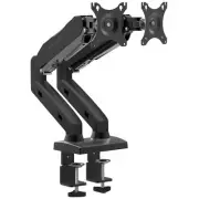 DUAL MONITOR STAND SERIOUX MM902 BK, tilt: -45 / + 55 °, swivel: 180 °, 360 °