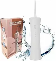 Bestgift Water Flosser for Teeth,Portable Cordless Dental Plaque Removal Tool with 5 Pressure Settings,IPX7 Waterproof 150ML Deep Clean Helps Whiten Teeth, USB Rechargeable for Home Travel Use, White