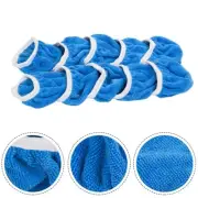 Buffing Pads Waxing Protector Bonnet Light Blue 10pcs 5-6Inch Microfiber