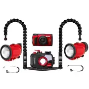 Set Photograph Diving Underwater Photo Olympus TG-7 PT-059 Flash Inon S-220