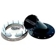 Aeroflow Remote Fuel Cell Filler 45° 2-1/2" Neck, AF85-3000BLK