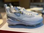 UA Harper 7 Elite TPU Baseball Cleats White Gold 3025585-100 Men’s Size 9