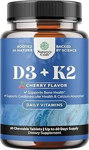 Vitamin D3 with K2 MK7 Supplement - Vitamin D3 5000 IU Capsules and Vitamin K2 for Immune Support Bone Health Heart Health Joint Support Bone Strength and Mood Boost - VIT D3 K2 Immune System Support