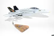 VFA-113 Stingers F/A-18C Model, Navy, 1/37th (18") Scale, Mahogany