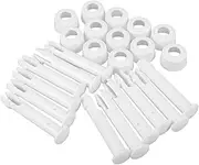 12pcs Swimming Pool Accessories Pool Attachment Locking Pin Skimmer Locking Pin Leaf Rake Attachment Pin Handle Bolt Replacement Skimmer Net Locking Pin Leaf Rake Locking Pin