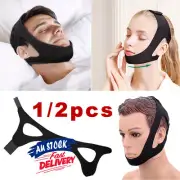 2PCS Chin Strap Apnea Belt Anti Snore Device Sleep Stop Snoring Jaw Solutions