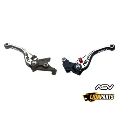 ASV Grey Bicolore Shorty Brake and Clutch Lever Set For Honda CBR600RR 2003-2006