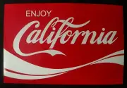 COCA COLA STICKER 4 X 6 "CALIFORNIA COKE" GLOSSY