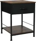 Bedside Tables, End Table Storage Cabinet Chest of Drawer, Small Metal Side Tabl